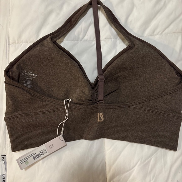 Buffbunny brown halter seamless sports bra New extra large $58 - Picture 4 of 4